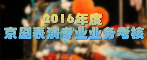 操逼逼影视国家京剧院2016年度京剧表演专业业务考...